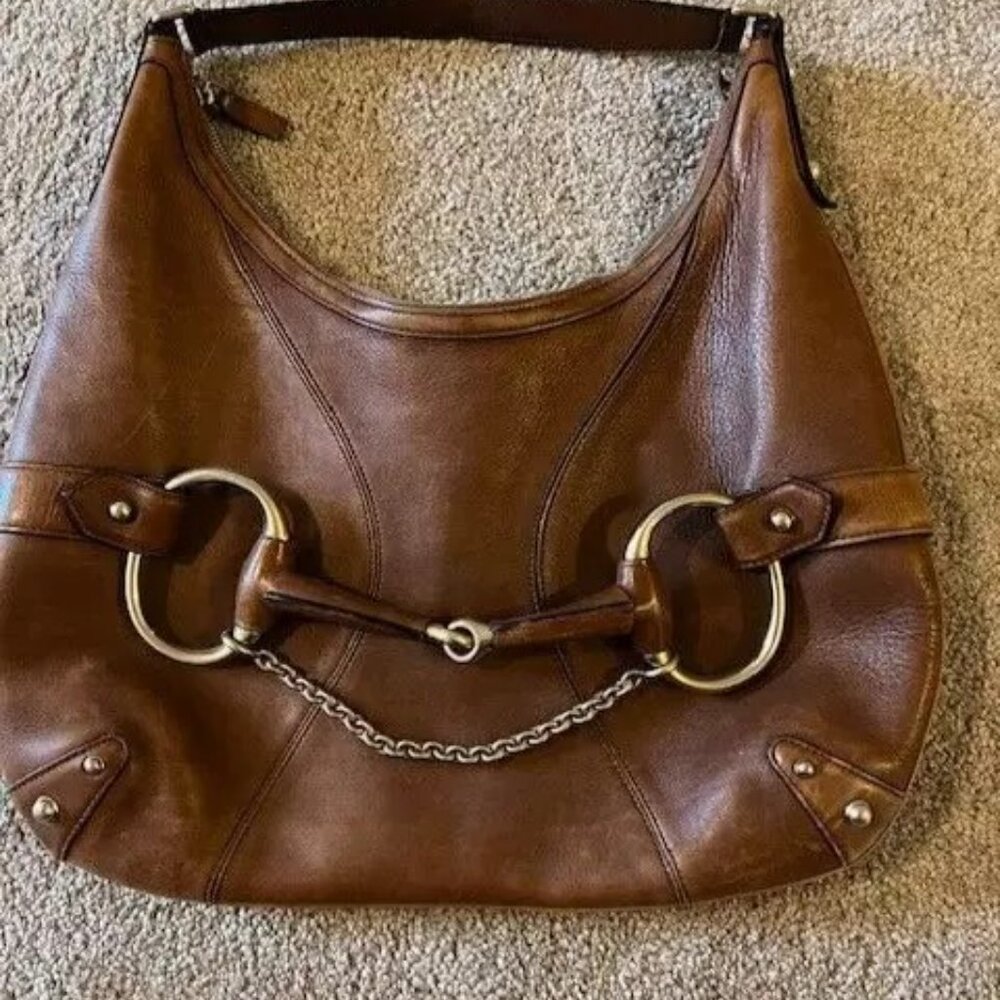 100% Authentic Gucci Horsebit Hobo in Leather